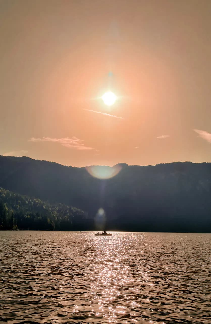 Sunset at Eibsee, Germany